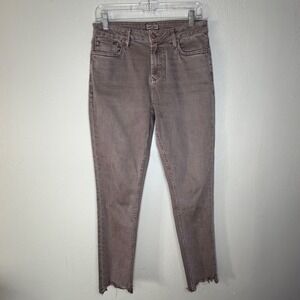 Dear John Skinny Jeans Mauve Taupe Raw Hem DPM12C423MOA Womens 28